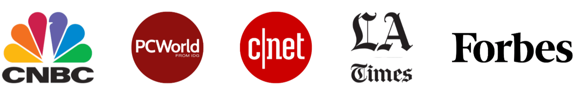 Featured in CNBC, PCWorld, CNET, LA Times, and Forbes